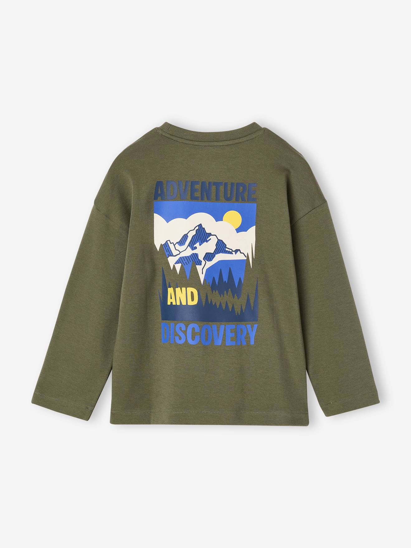 Jongensshirt met lange mouwen korstmos