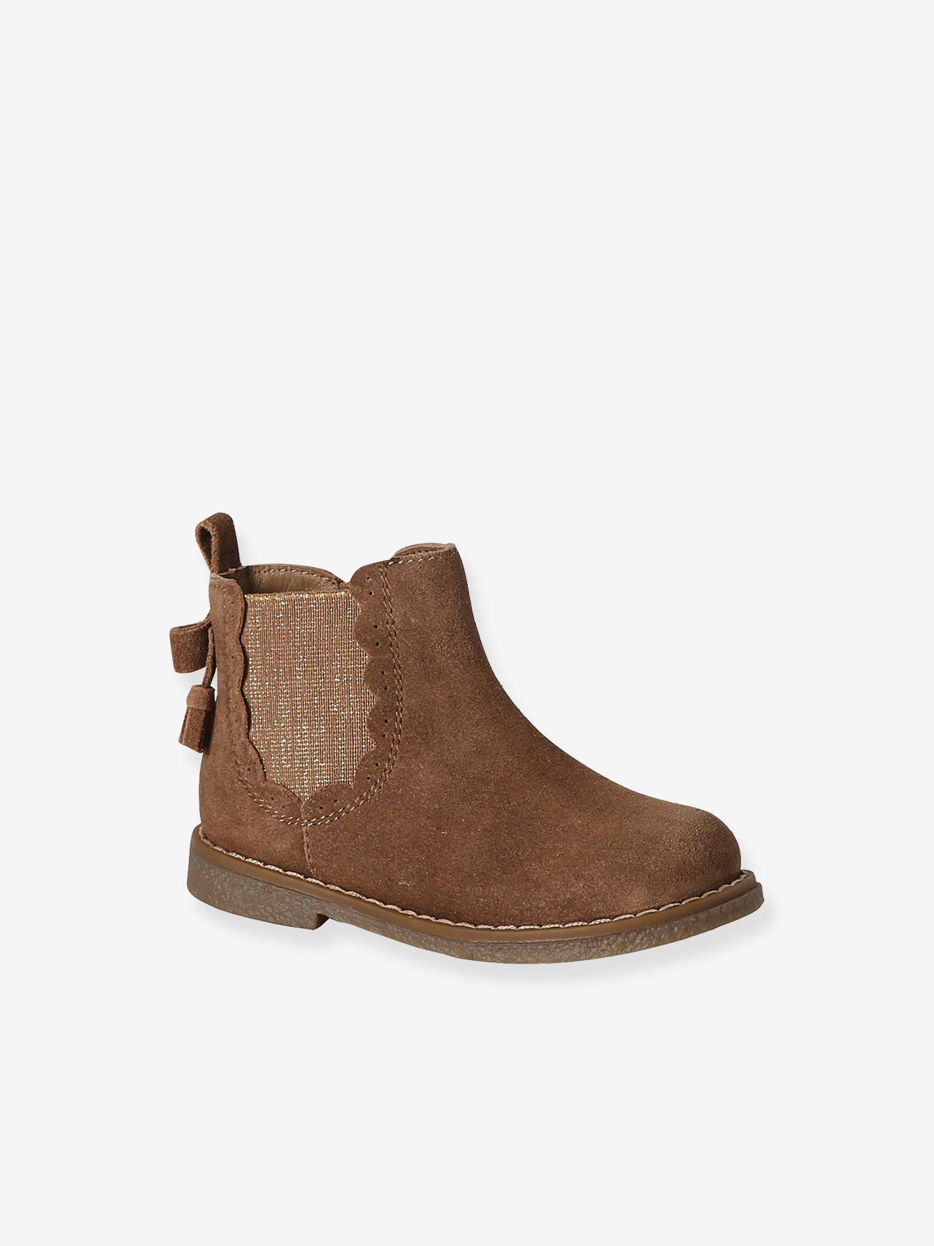 Eerste stap schoenen baby boots leer bruin