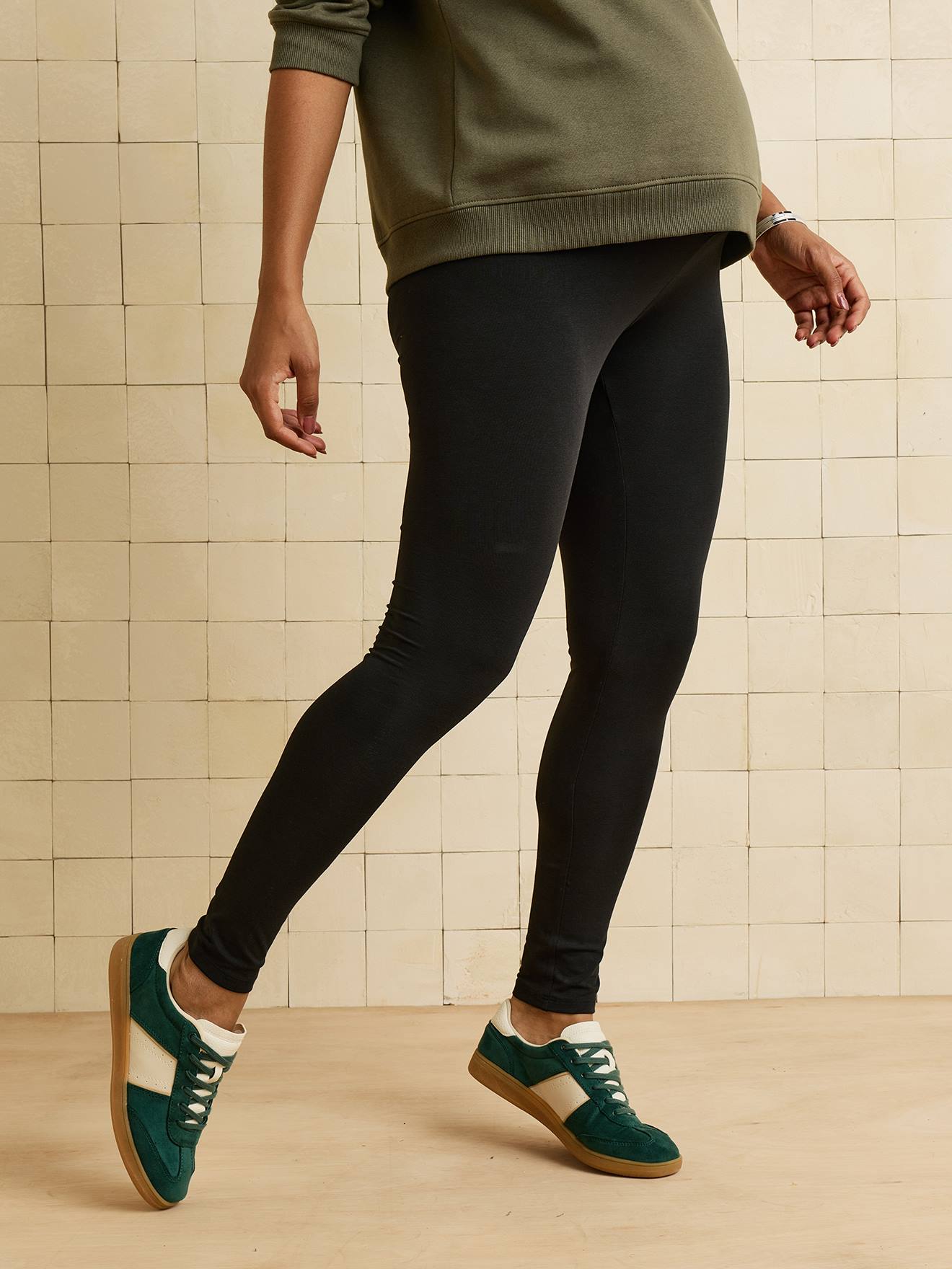 Lange legging zwart