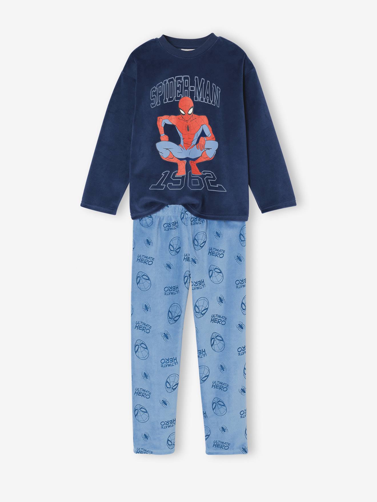 SPIDERMAN jongenspyjama azuurblauw