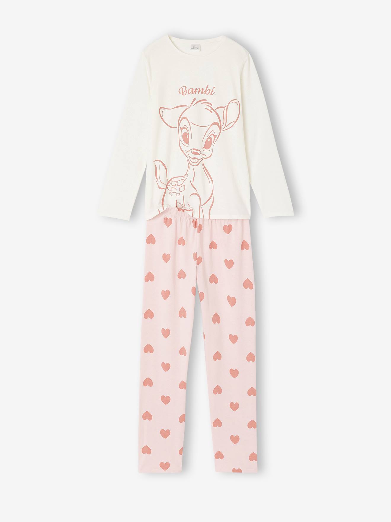 Bambi pyjama voor meisjes lichtroze