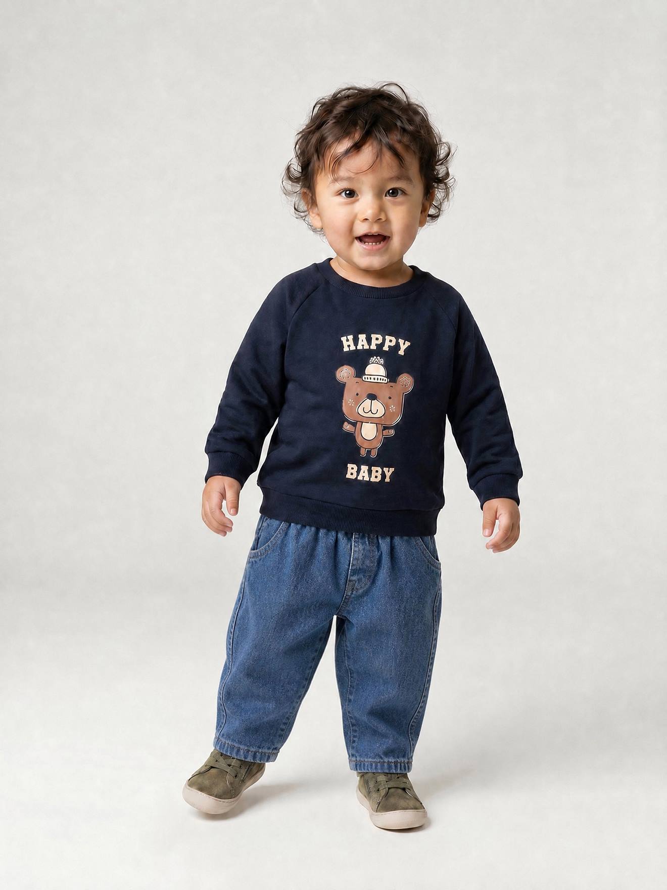 Ballonjeans voor babyjongens stone