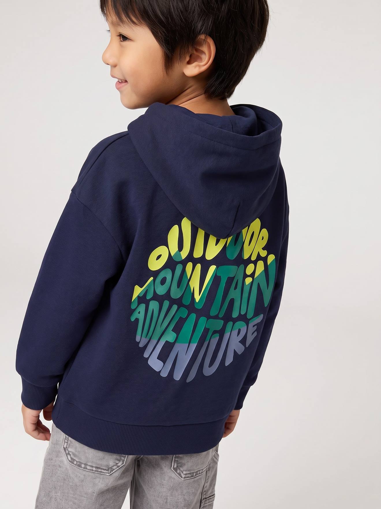 Jongenshoodie marineblauw