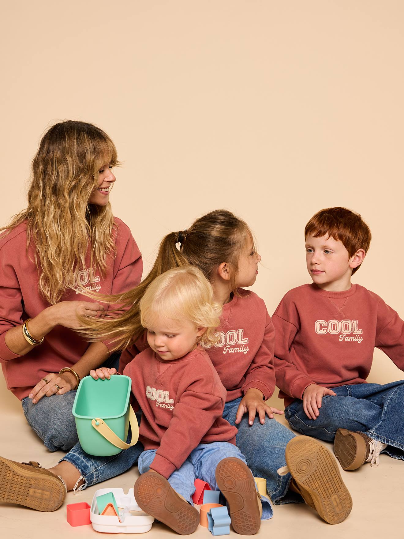 Kindersweater terracotta