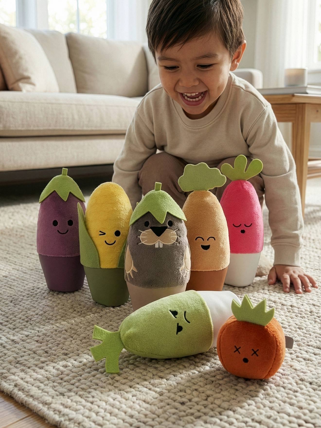 Groentebowlingset LITTLE BIG FRIENDs meerkleurig