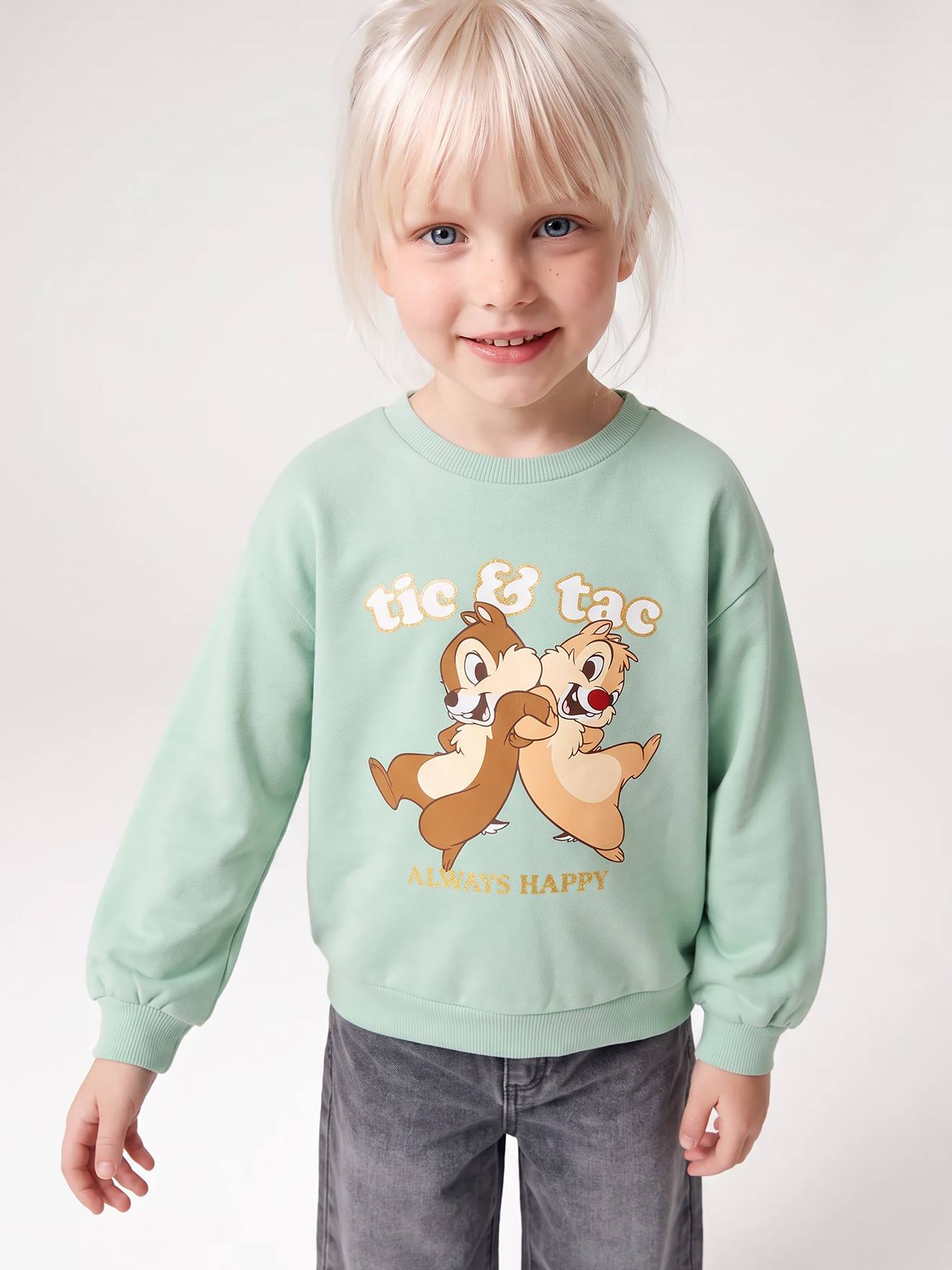 Disney sweater voor meisjes grijsblauw