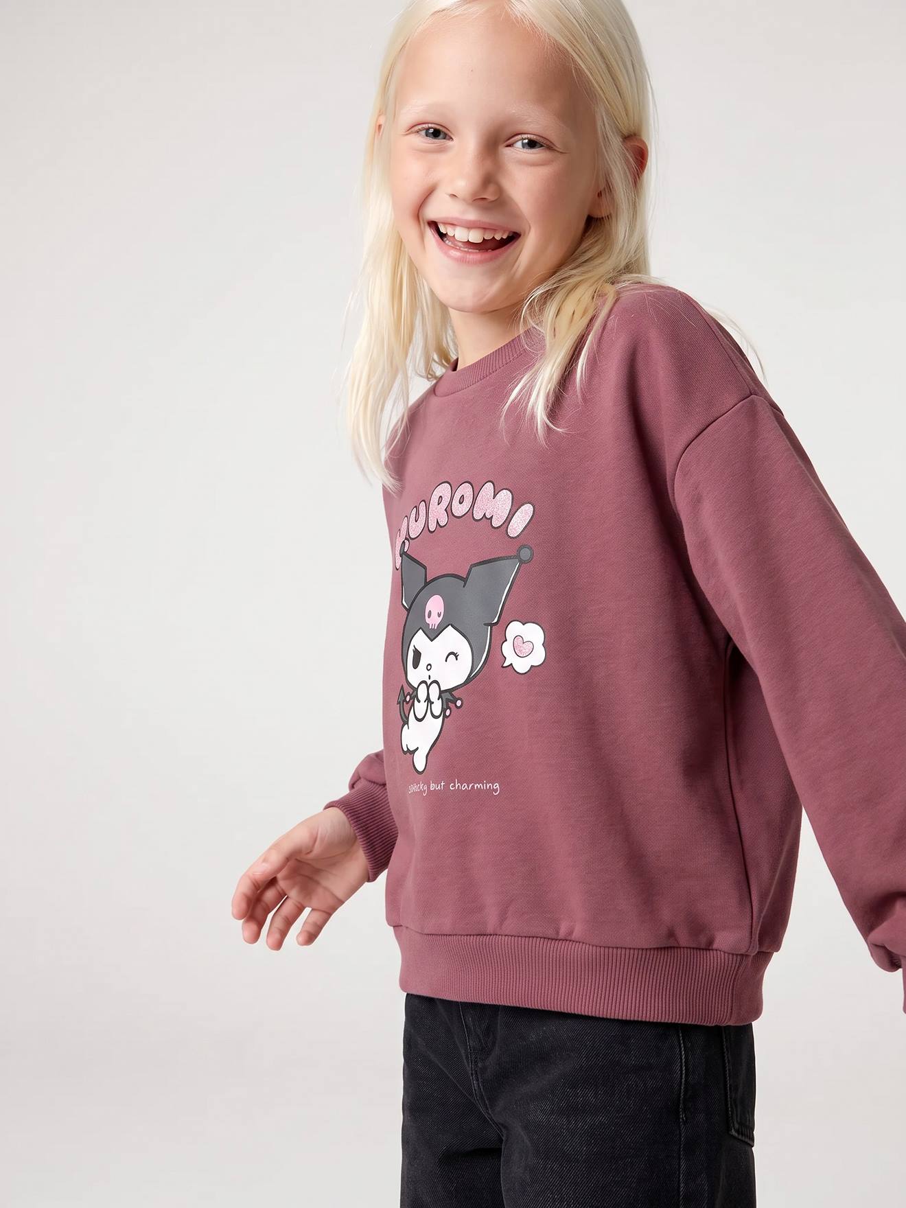 Kuromi sweater voor meisjes pruim
