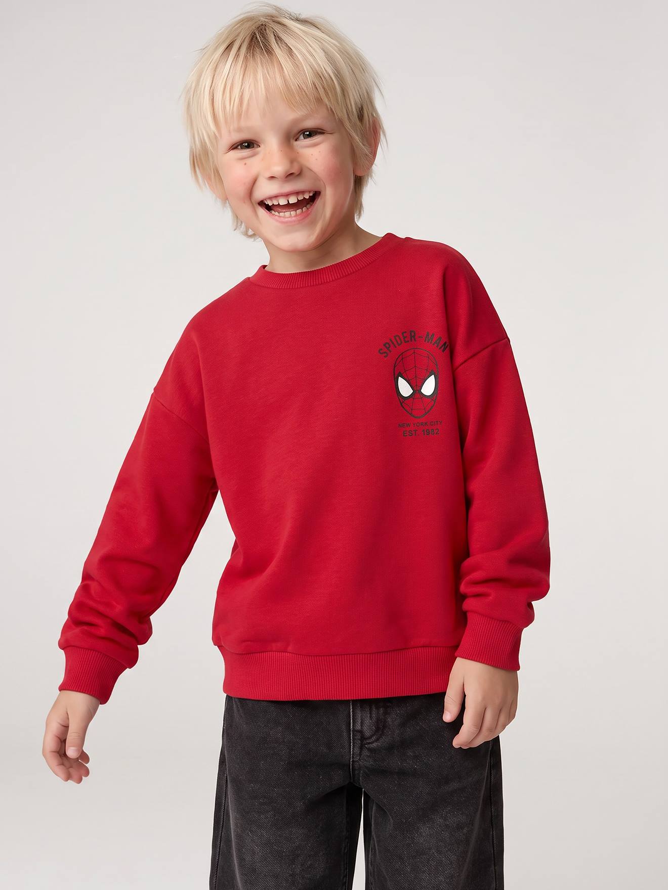 SPIDERMAN sweater voor jongens rood