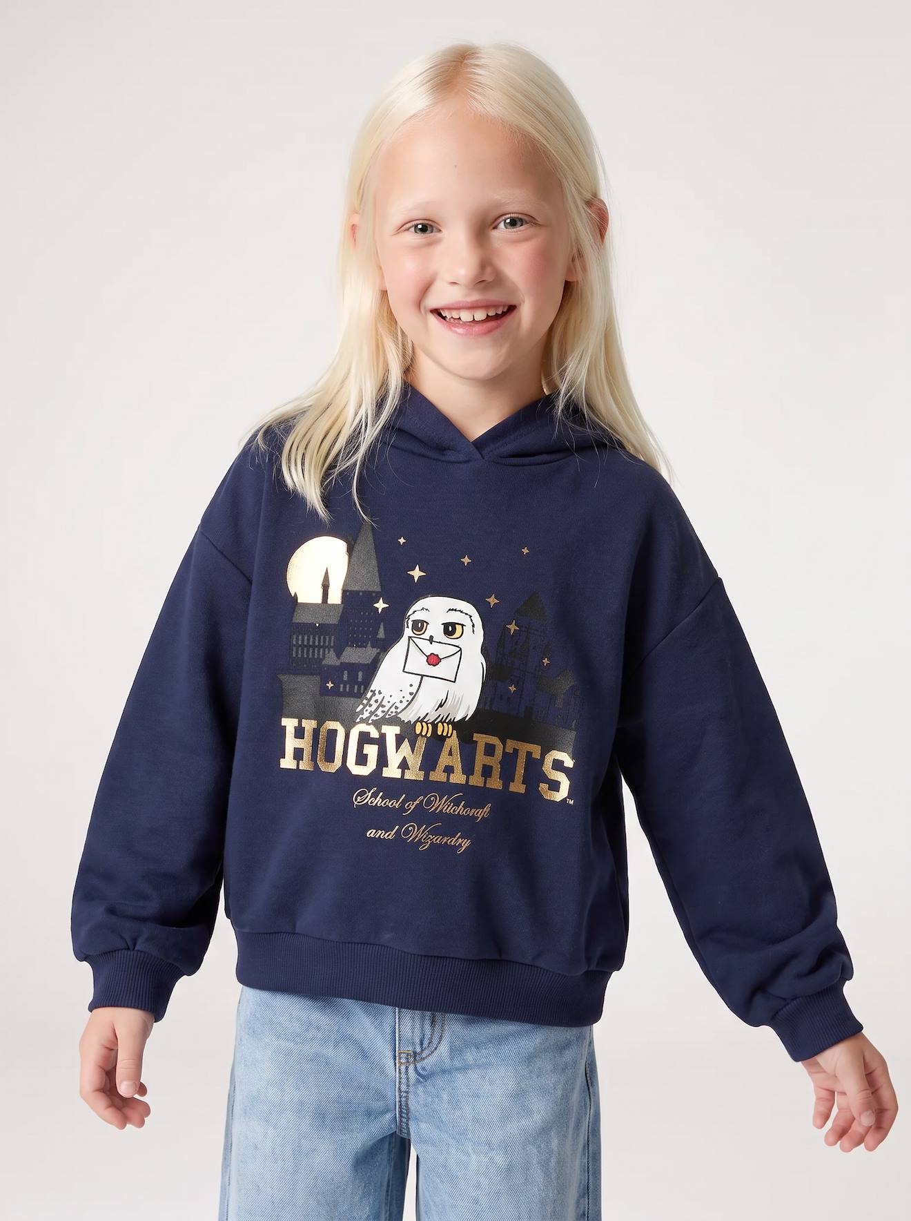 Harry Potter hoodie voor meisjes marineblauw