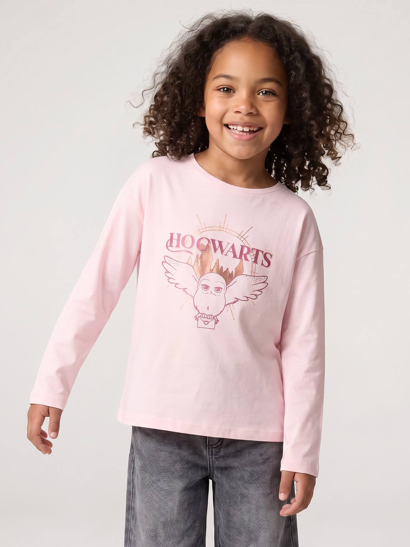 Harry Potter T-shirt met lange mouwen lichtroze