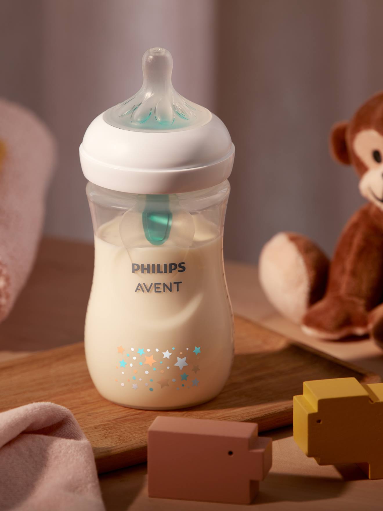 Fles 260 ml PHILIPS AVENT Natural Response AirFree doorzichtig