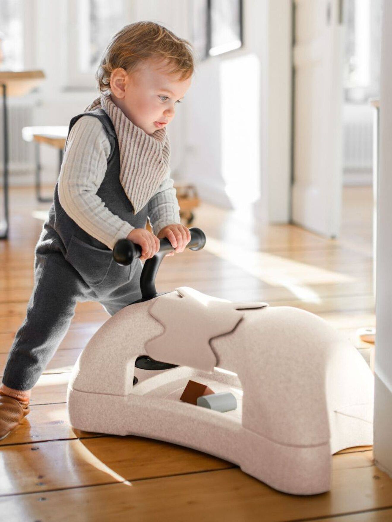 SCOOT AND RIDE My First 3-in-1 loopauto beige