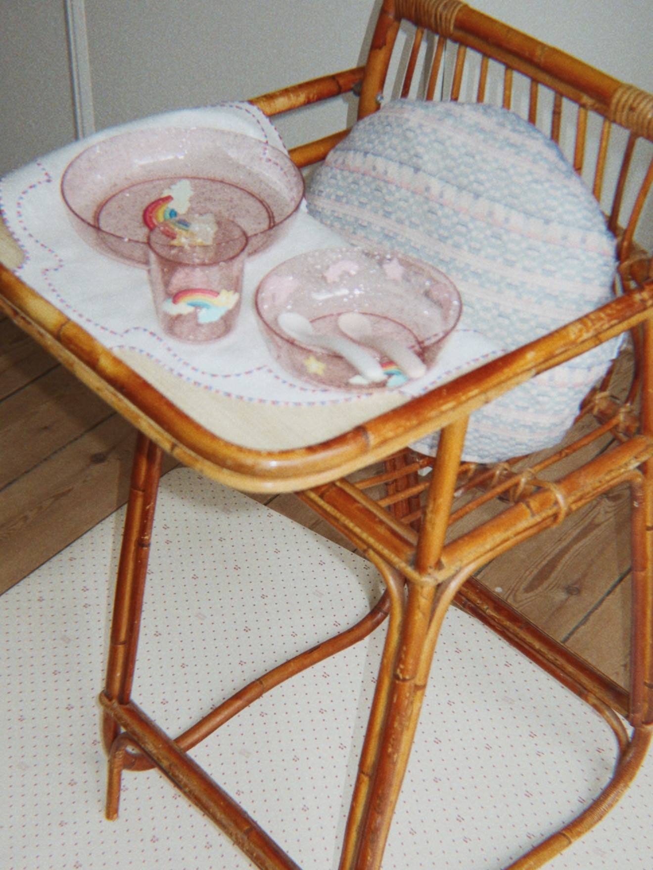 KONGES SLOJD eetset met glitters rozen