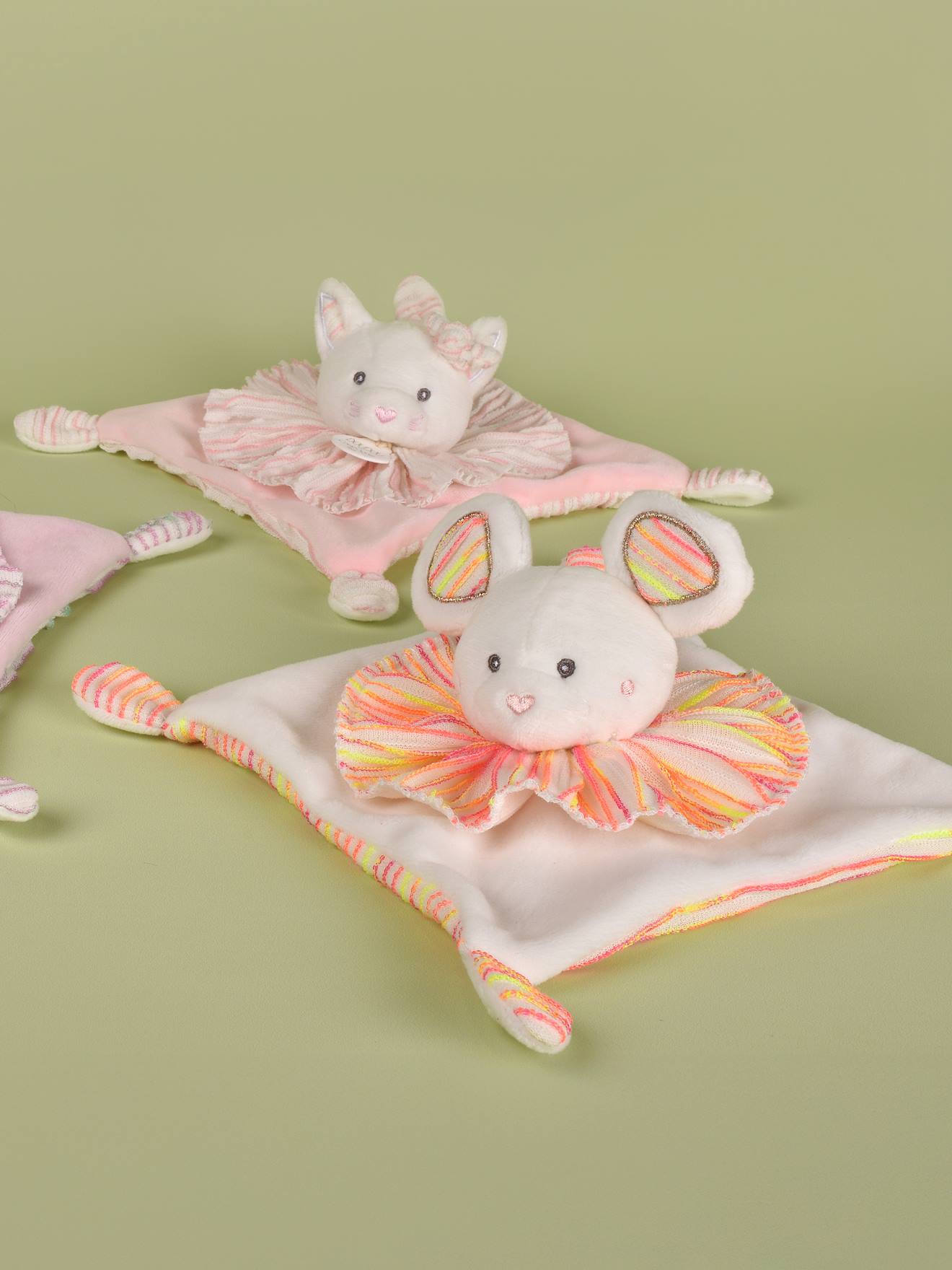 Muisknuffeldoekje 20 cm wit