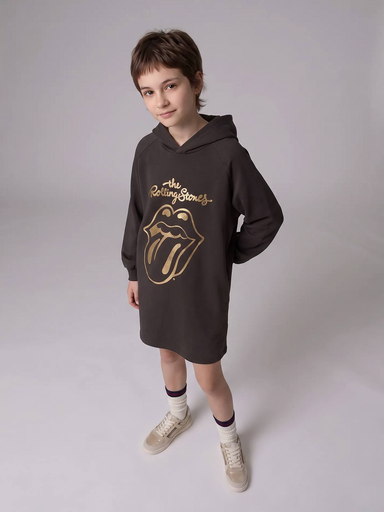 Sweatjurk met capuchon ROLLING STONES antraciet