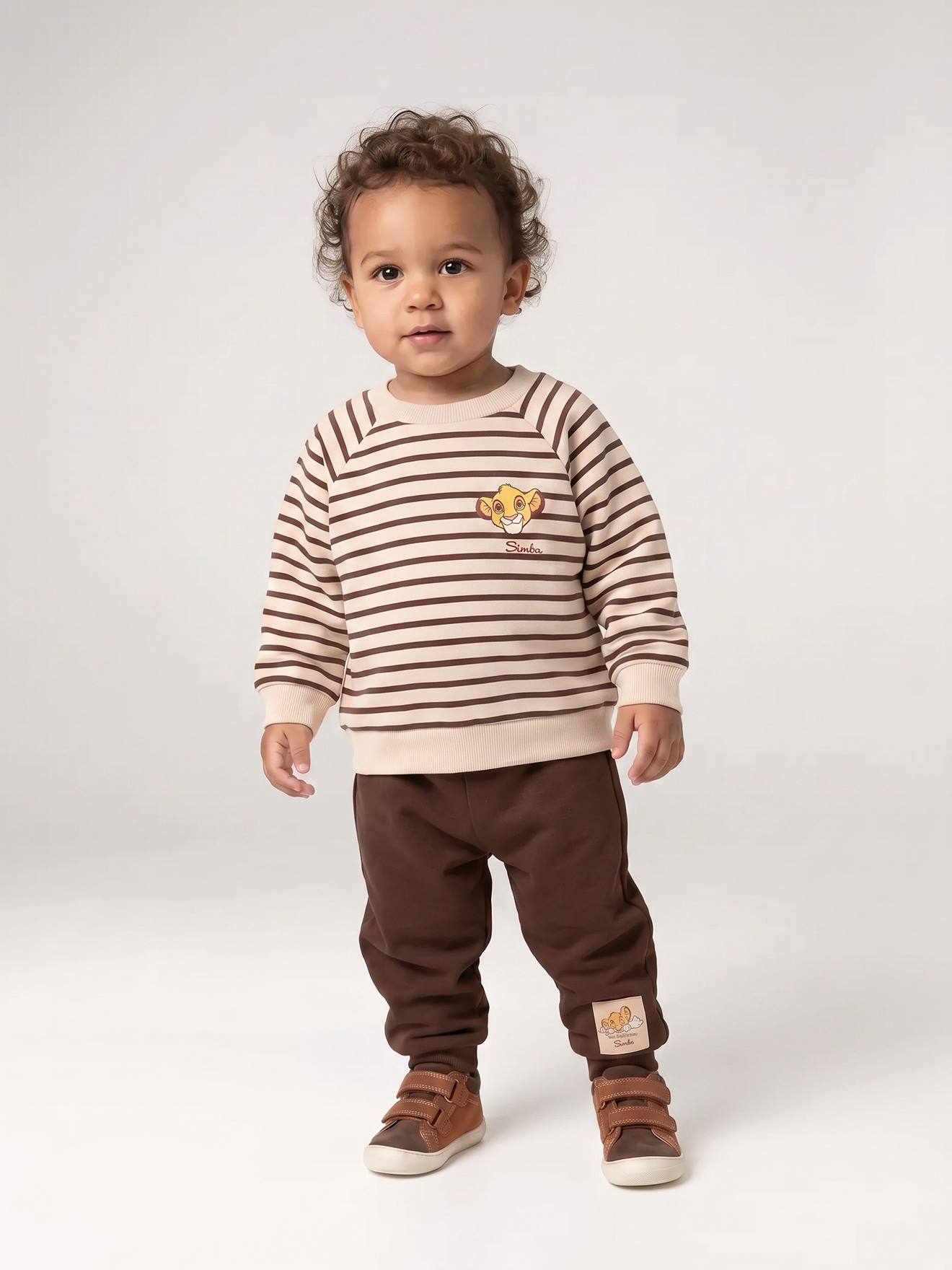 Babyset jongen Simba chocoladebruin