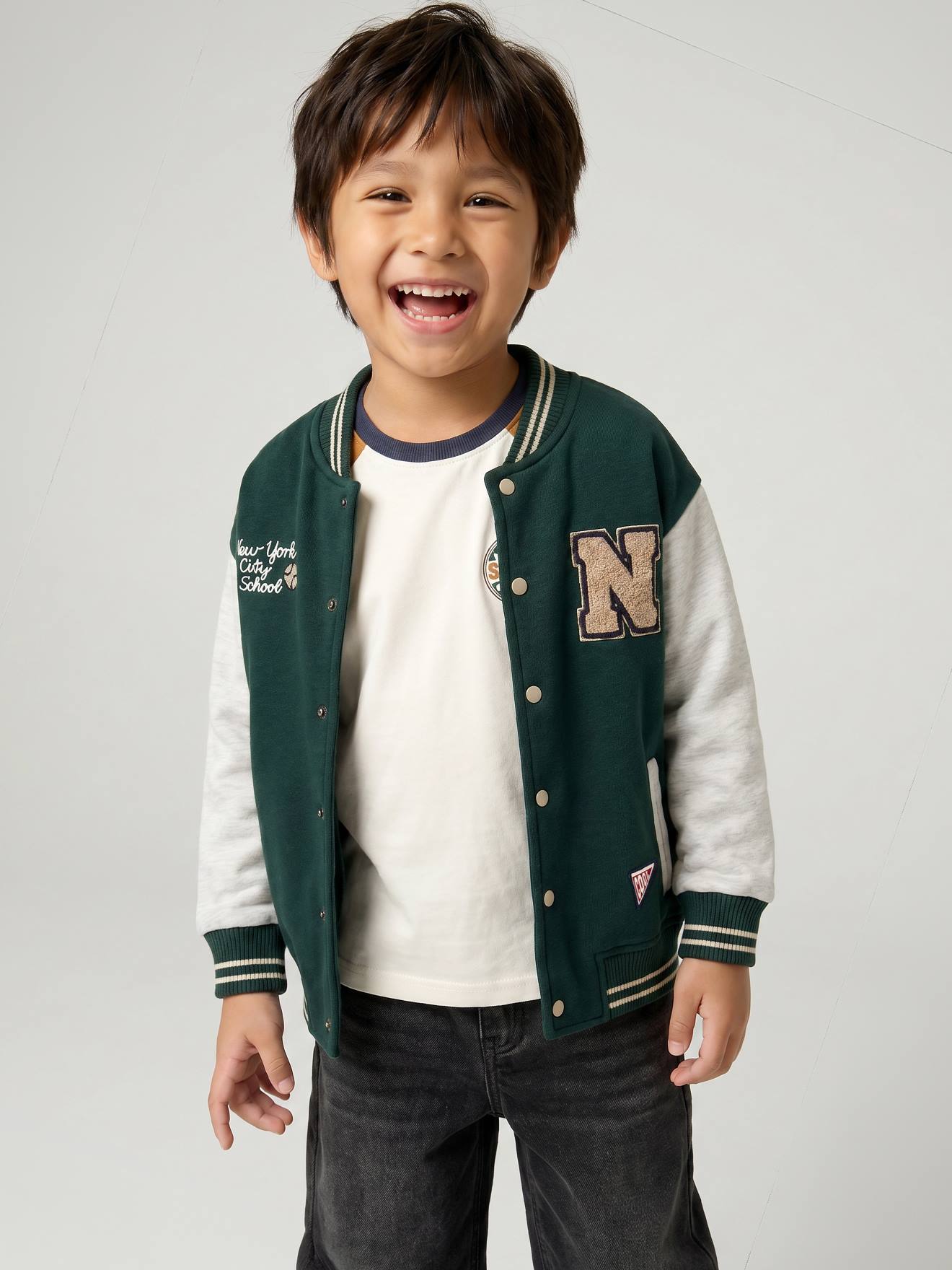 Teddy sweater jongen dennen