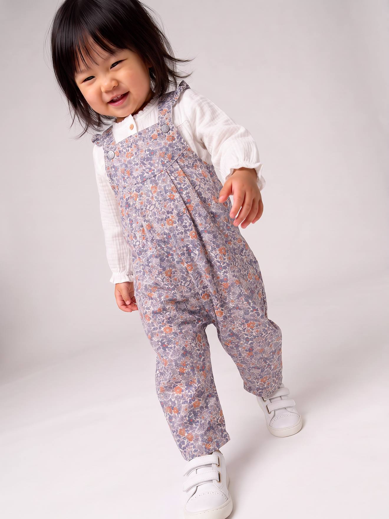 Tuinbroek voor babymeisjes blauw