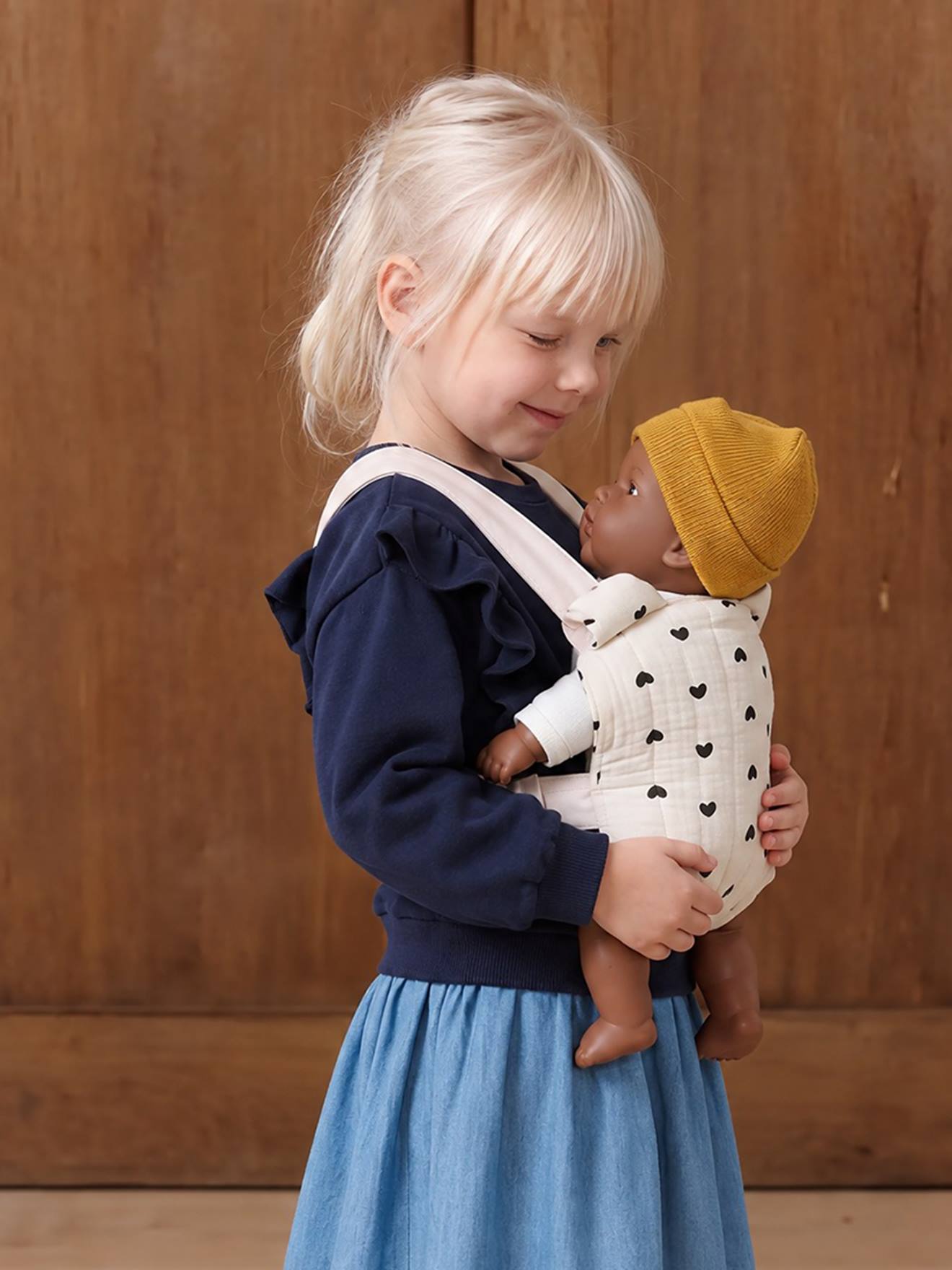 Katoenen gaasdrager voor baby's zwart