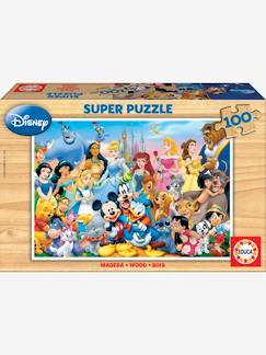Speelgoed-Educatief speelgoed-Puzzels-Houten puzzel van 100 stukjes De wonderlijke wereld van Disney® EDUCA