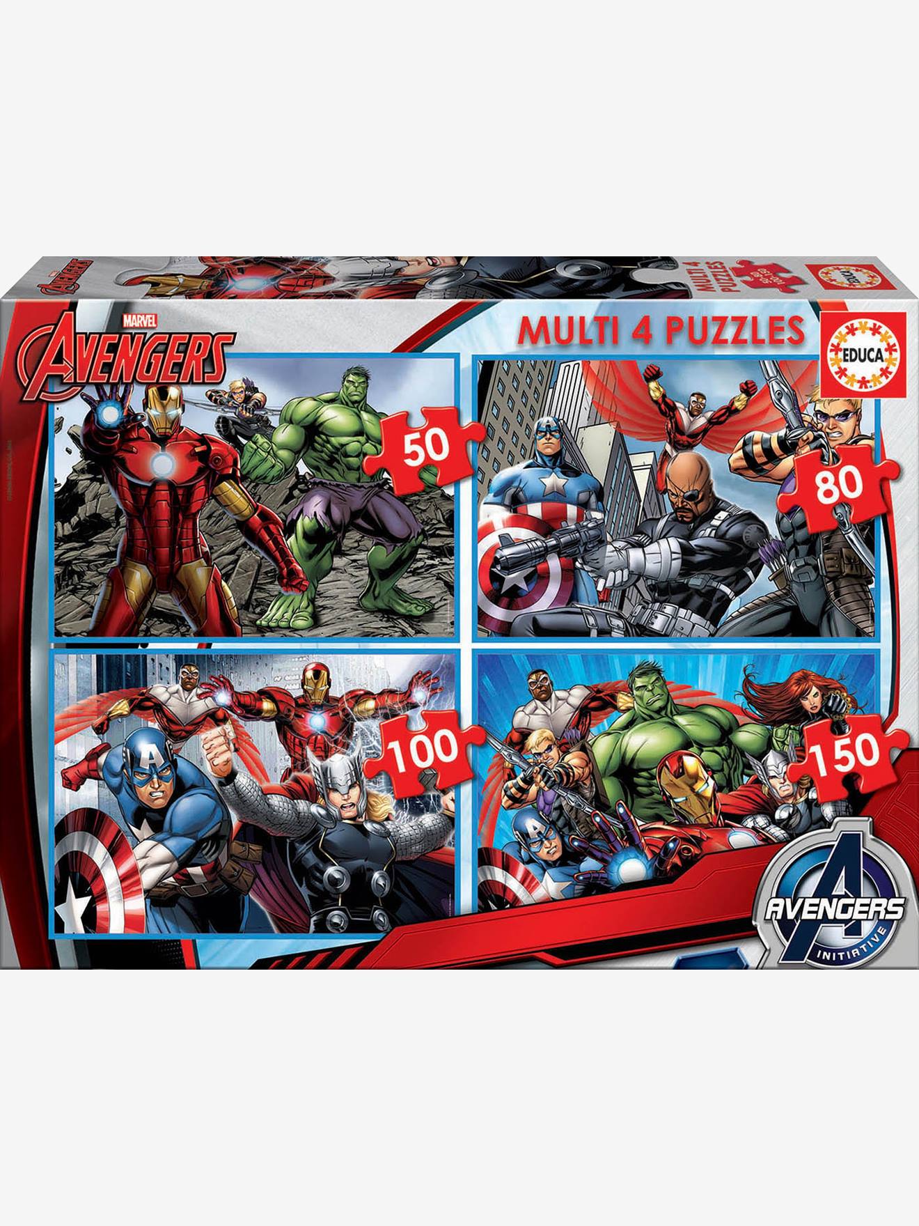 Set met 4 puzzels 50 tot 150 stukjes Multi 4 Marvel® Avengers EDUCA bunt
