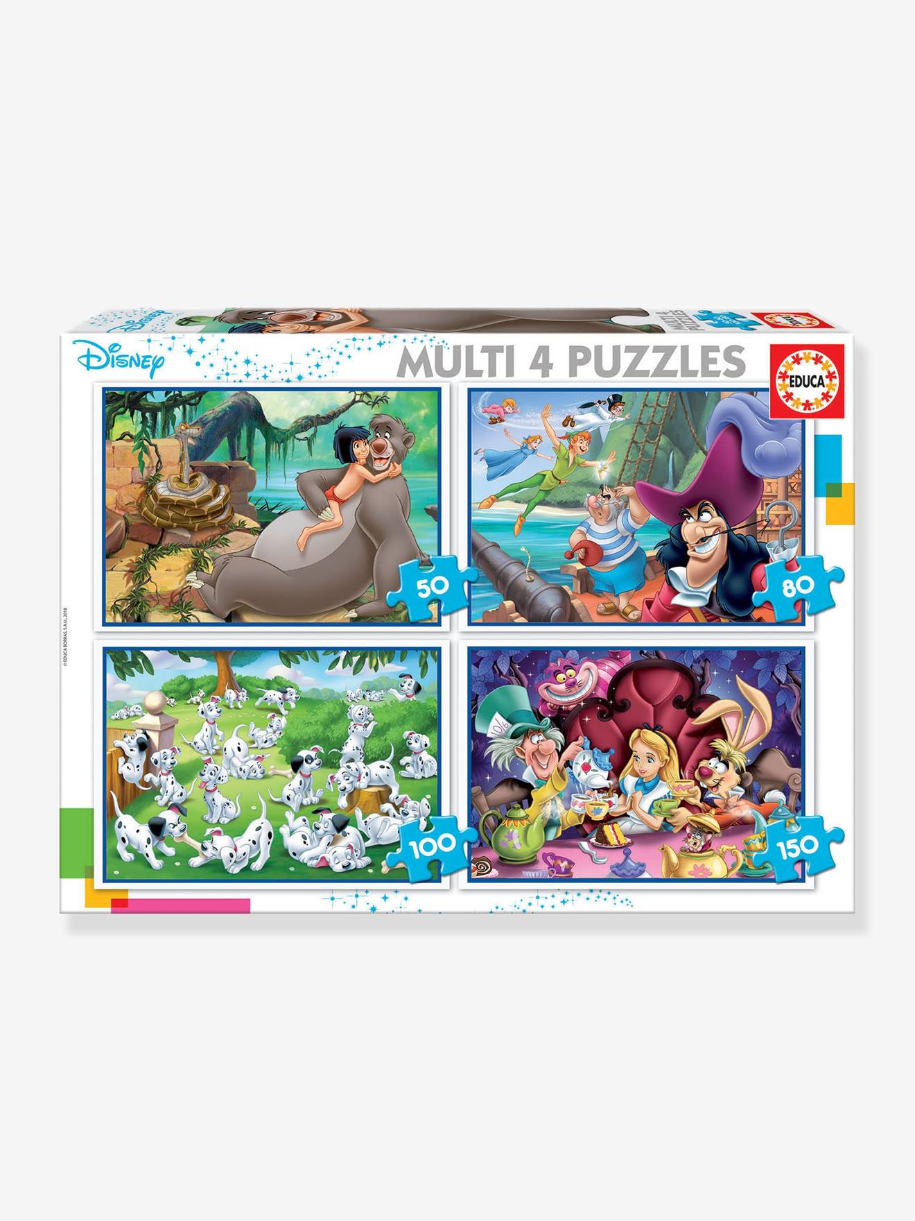 Set met 4 puzzels van 50 tot 150 stukjes Multi 4 Classic Disney® EDUCA wit
