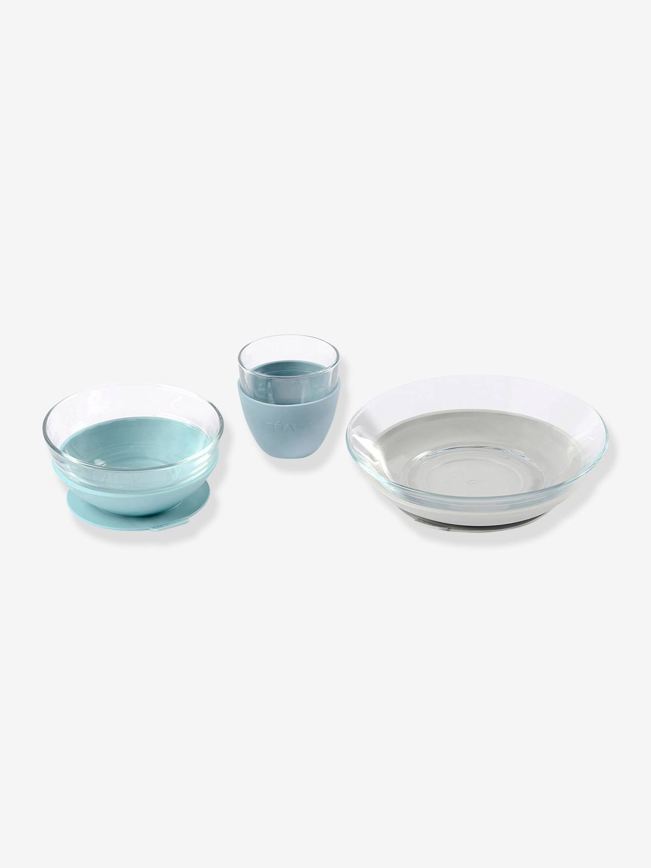 BEABA glazen lunchbox blauw