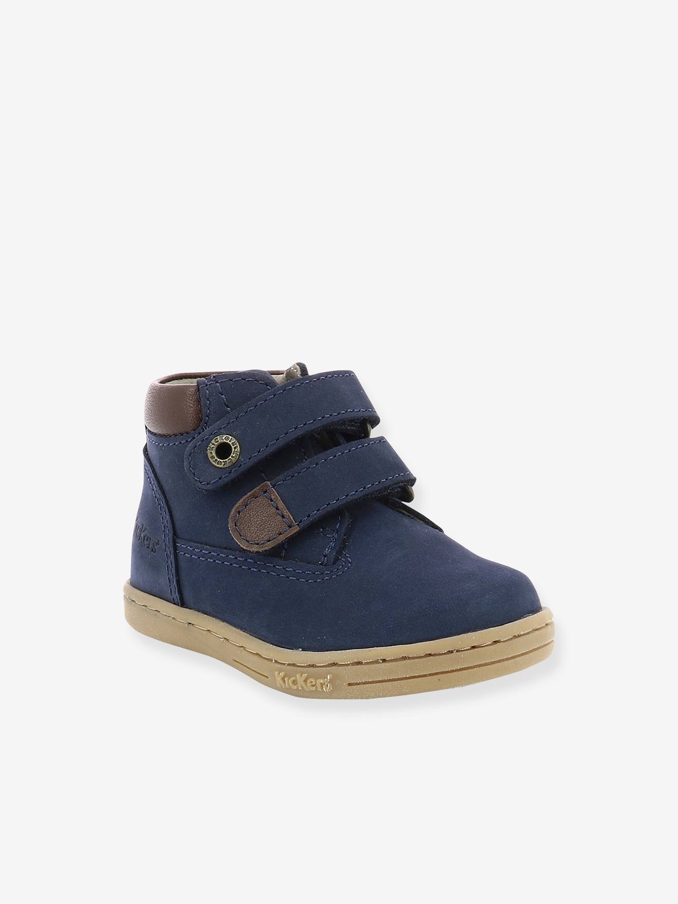 Halfhoge laarsjes voor jongens, Tackeasy KICKERS® marineblauw