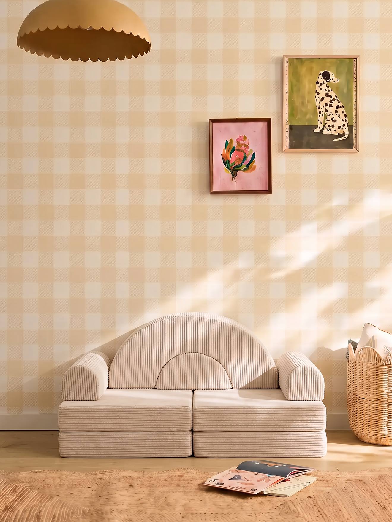 Modulaire schuimrubberen zetel beige