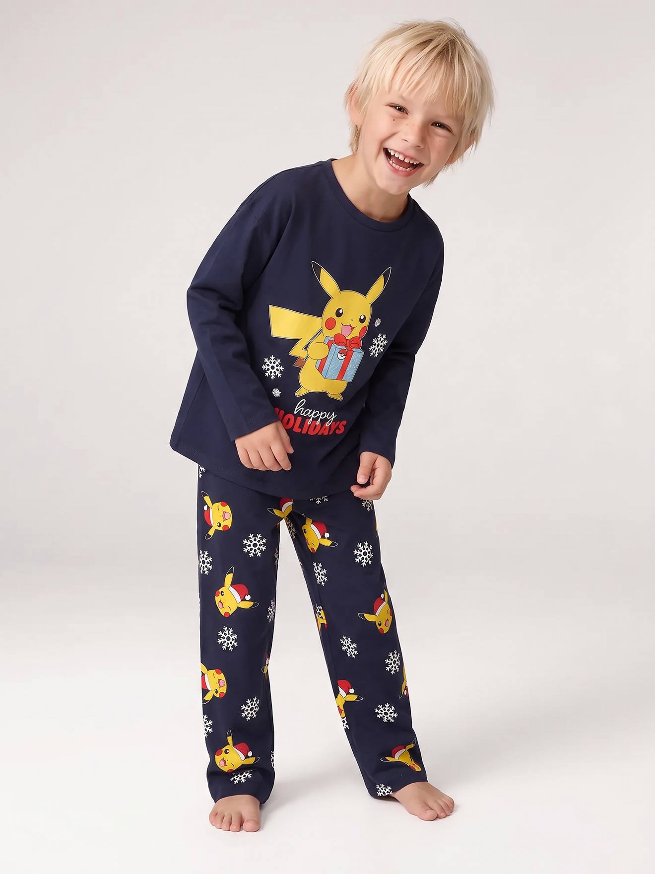 Pokémon kerstpyjama jongen marineblauw