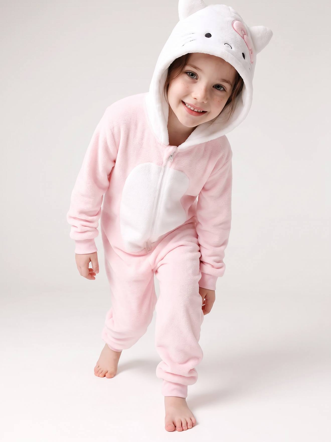 Hello Kitty pyjama onesie lichtroze