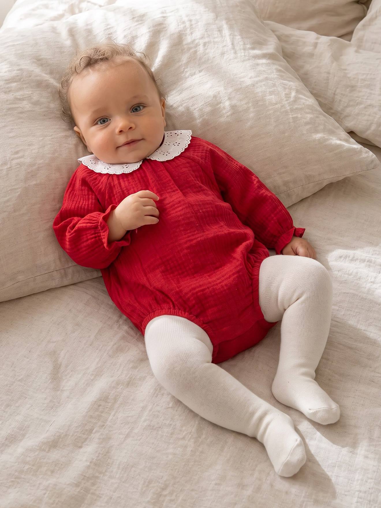 Set romper en maillot voor babymeisjes rood