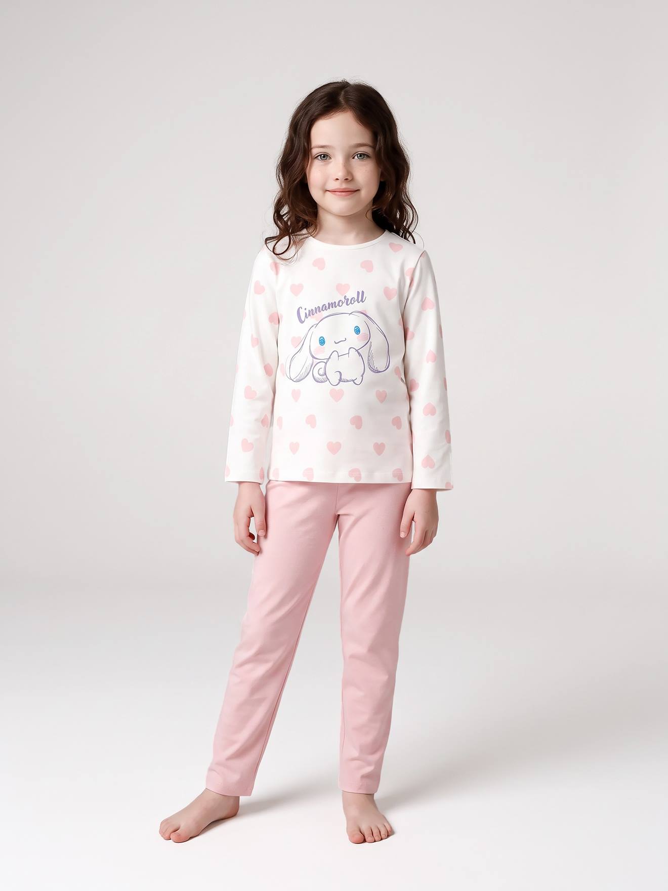 Cinnamoroll meisjespyjama roze (poederkleur)