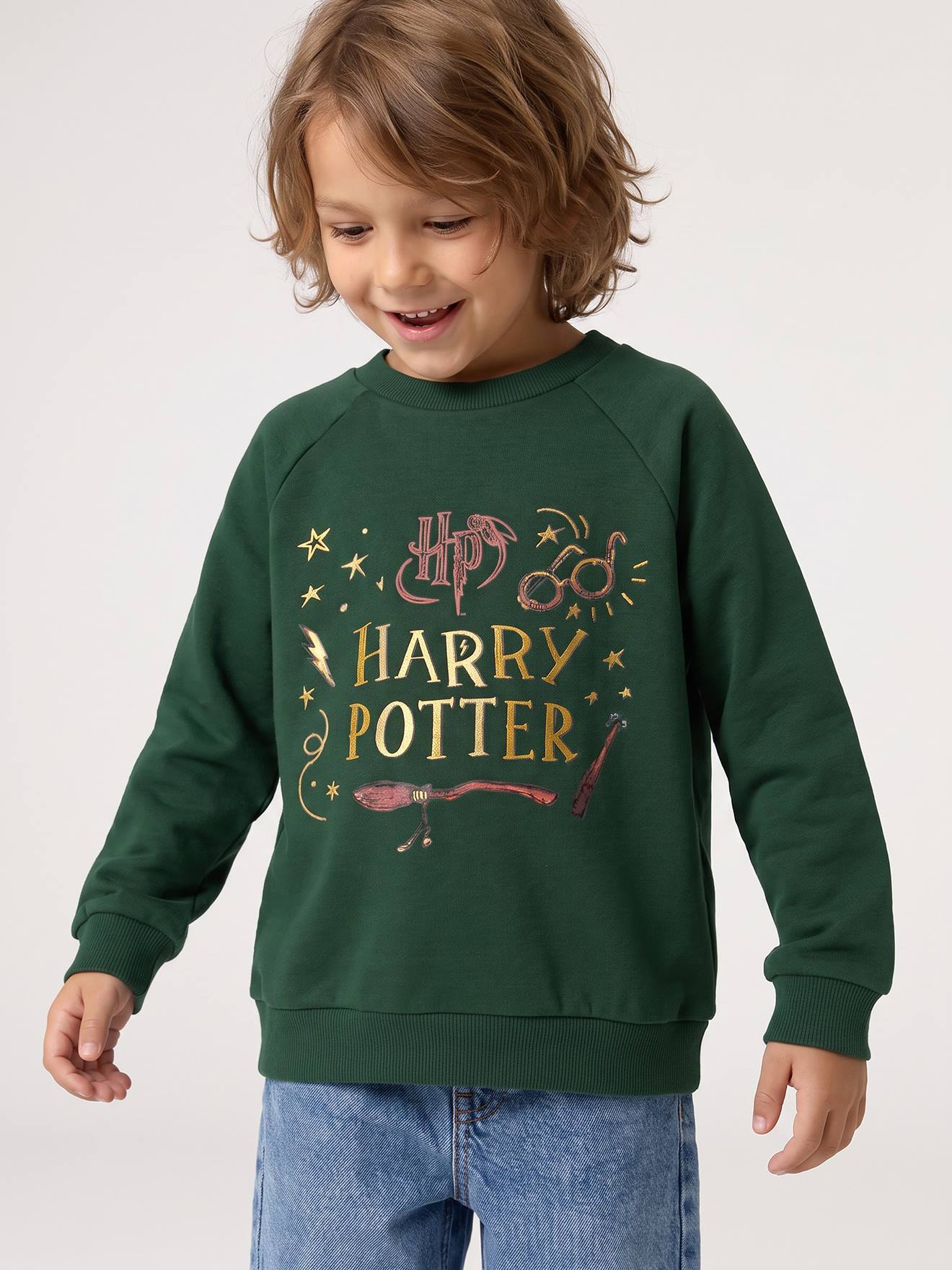 Harry Potter sweater jongen donkergroen