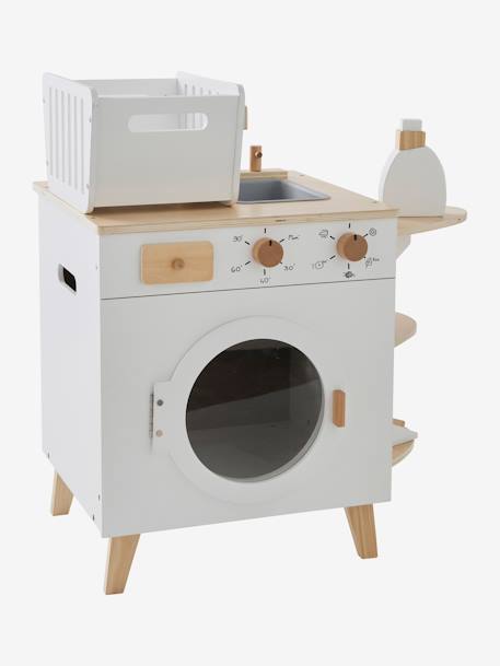 Houten wasmachine en strijkijzer wit - vertbaudet enfant 