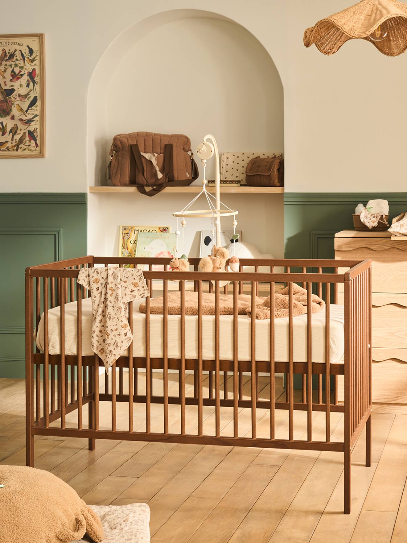 Cocoon babybed walnoot