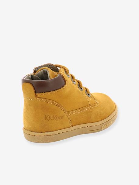 Boots Tackland KICKERS® voor jongens camel+kaki - vertbaudet enfant 