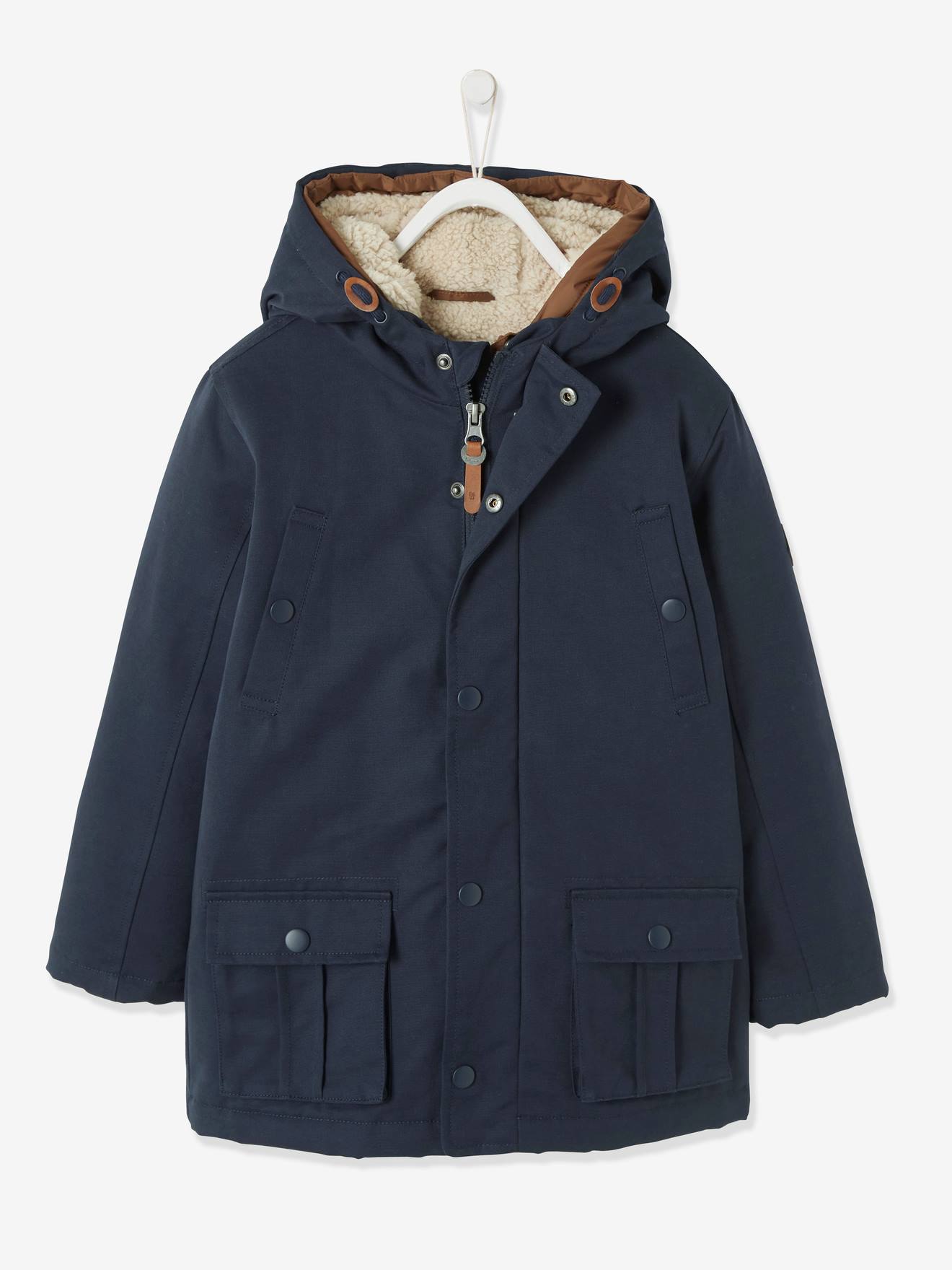 3-in-1 parka jongen inkt