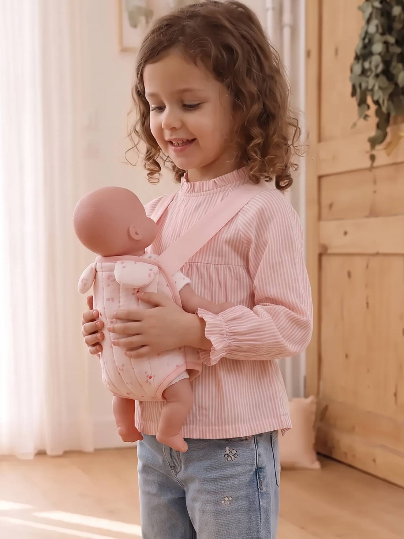 Katoenen gaasdrager voor baby's rozen