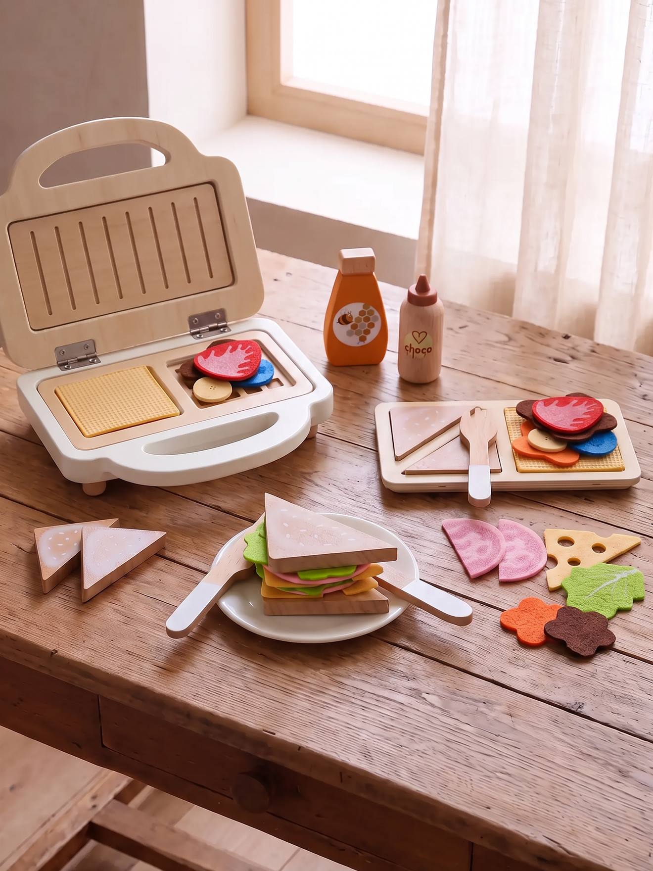 Wafel en croque-apparaat FSC® ecru