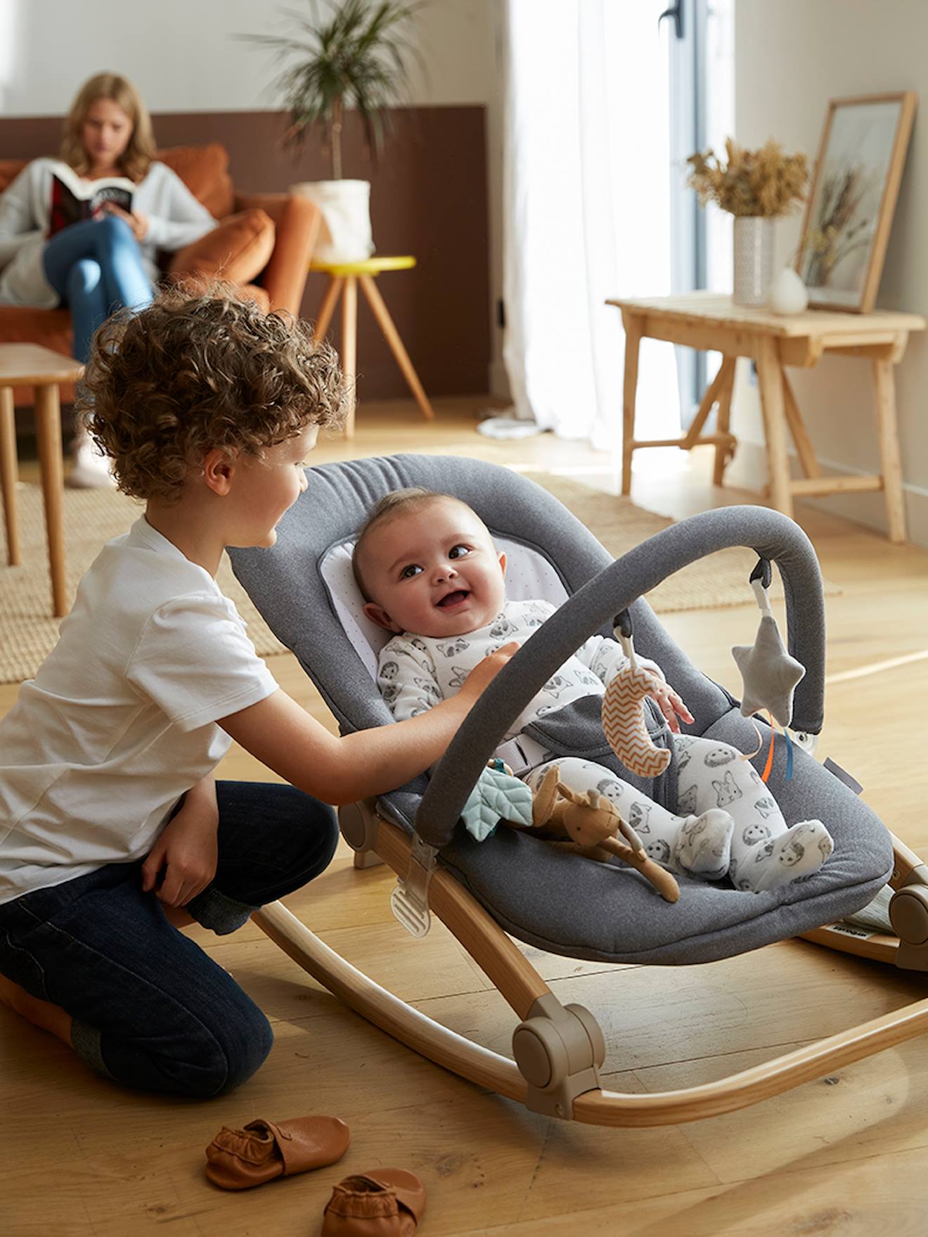 Transat met Babydream-boog grijs/wit afbeelding 1