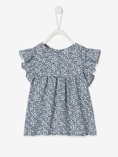 Baby-T-shirt, souspull-T-shirt-Baby T-shirt met bloemenprint