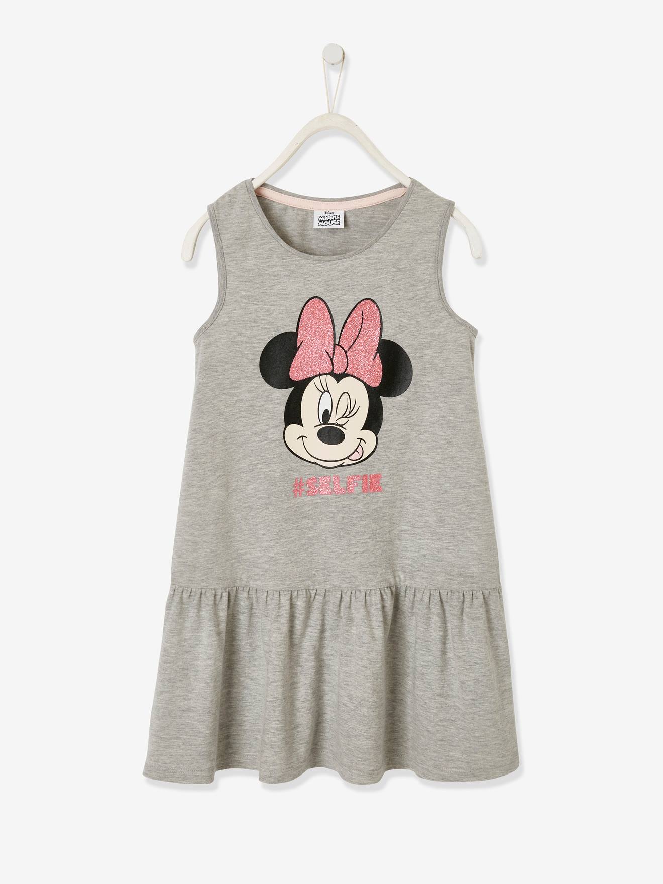 Disney Minnie® meisjesjurkje gechineerd lichtgrijs