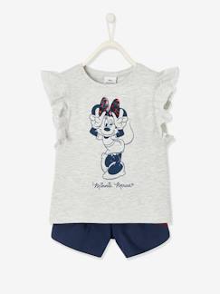 Meisje-Disney Minnie®-meisjesset met T-shirt en korte broek