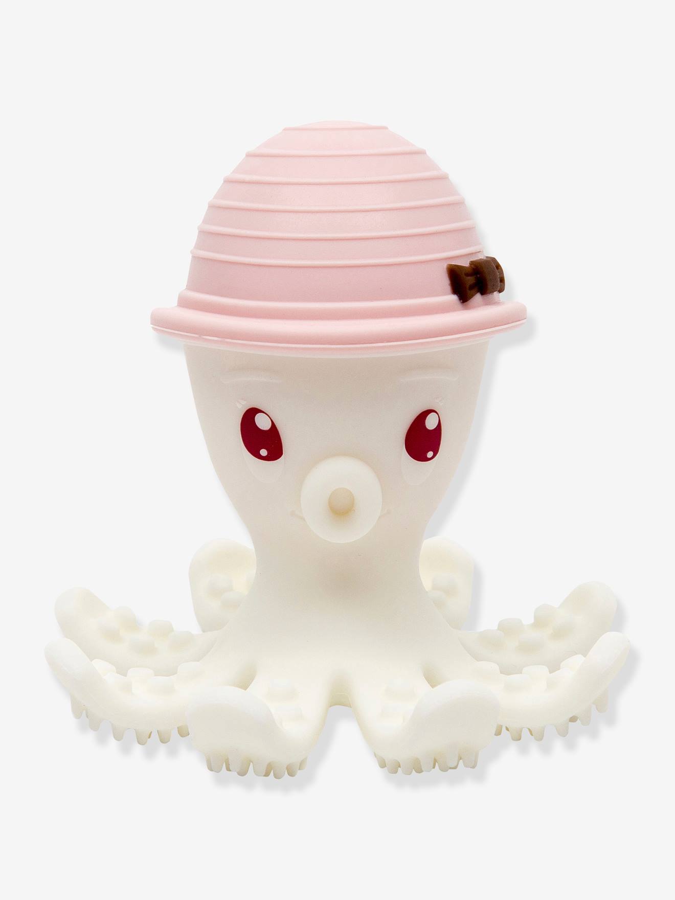 Bijtring Bonnie de octopus Baby to love lichtroze