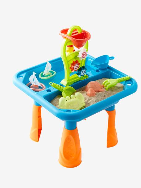 pop commando Medewerker Zand- en water speeltafel - multi-gekleurd, Speelgoed