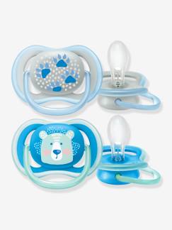Verzorging-Baby eet en drinkt-Set met 2 fopspenen Philips AVENT Ultra Air animals 2e leeftijd
