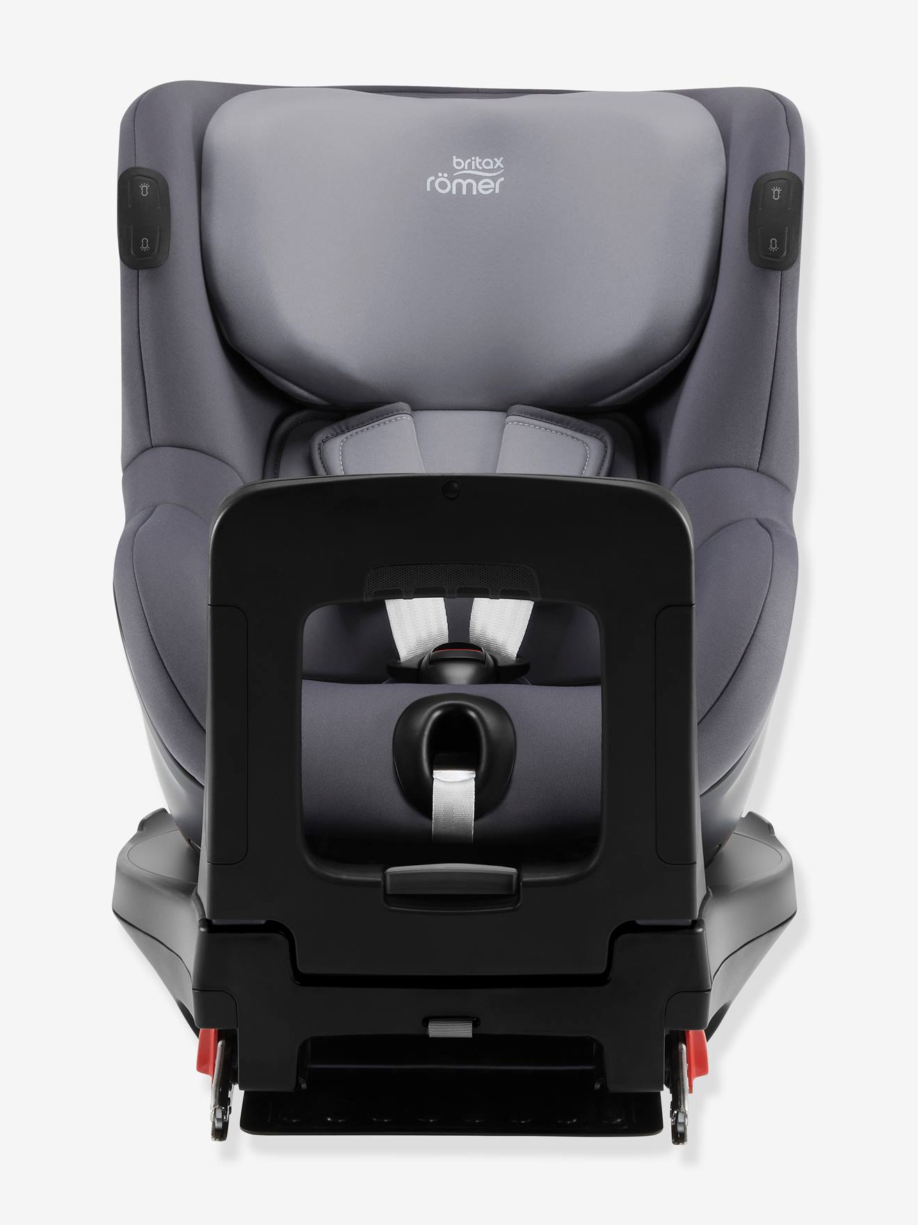 BRITAX Dualfix iSense i-Size-autostoeltje 61 tot 105 cm, equivalent leeftijdsgroep 1 donkergrijs (midnight grey)