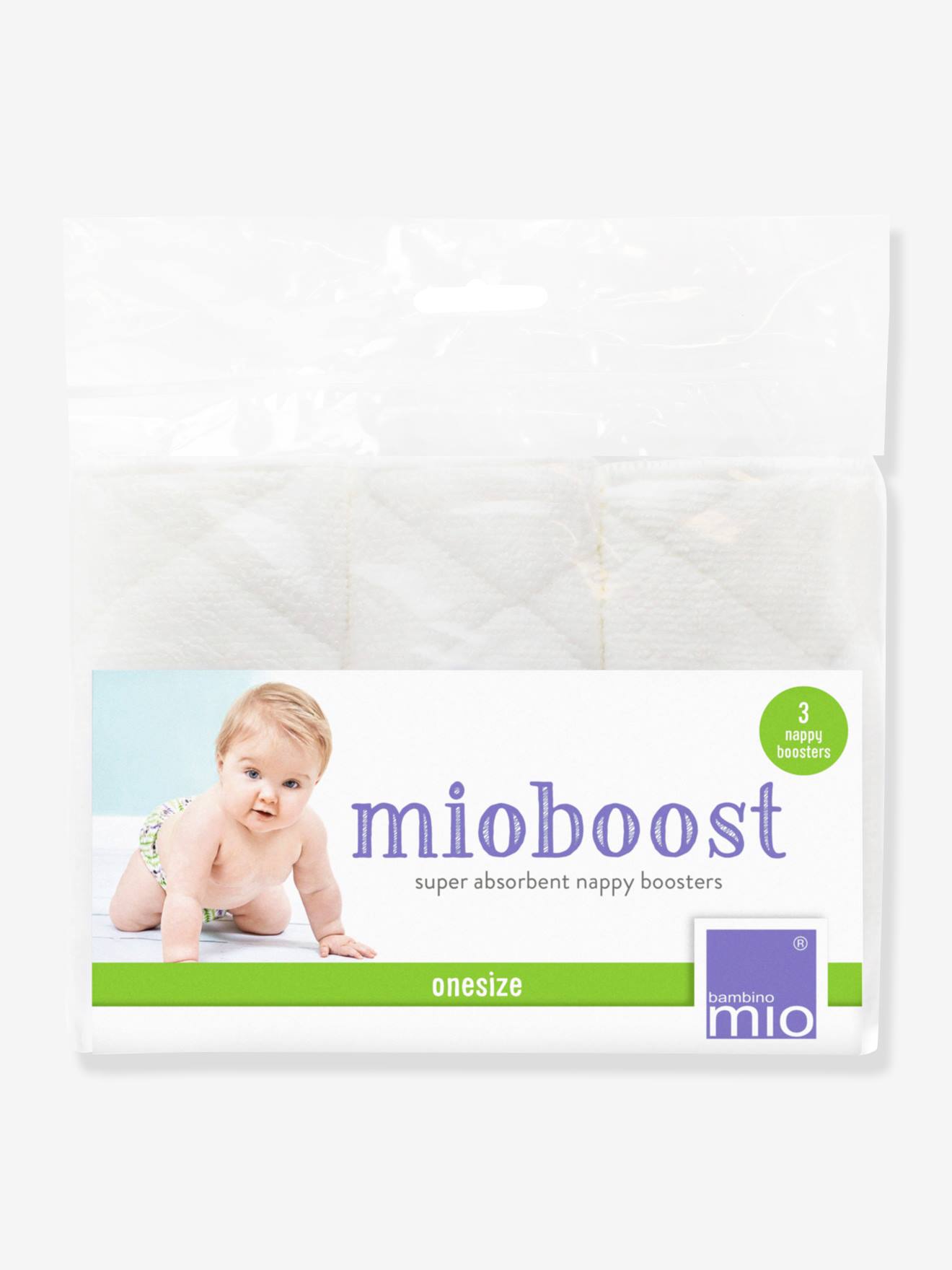 Mioboost, booster voor herbruikbare luiers (x3) BAMBINO MIO wit