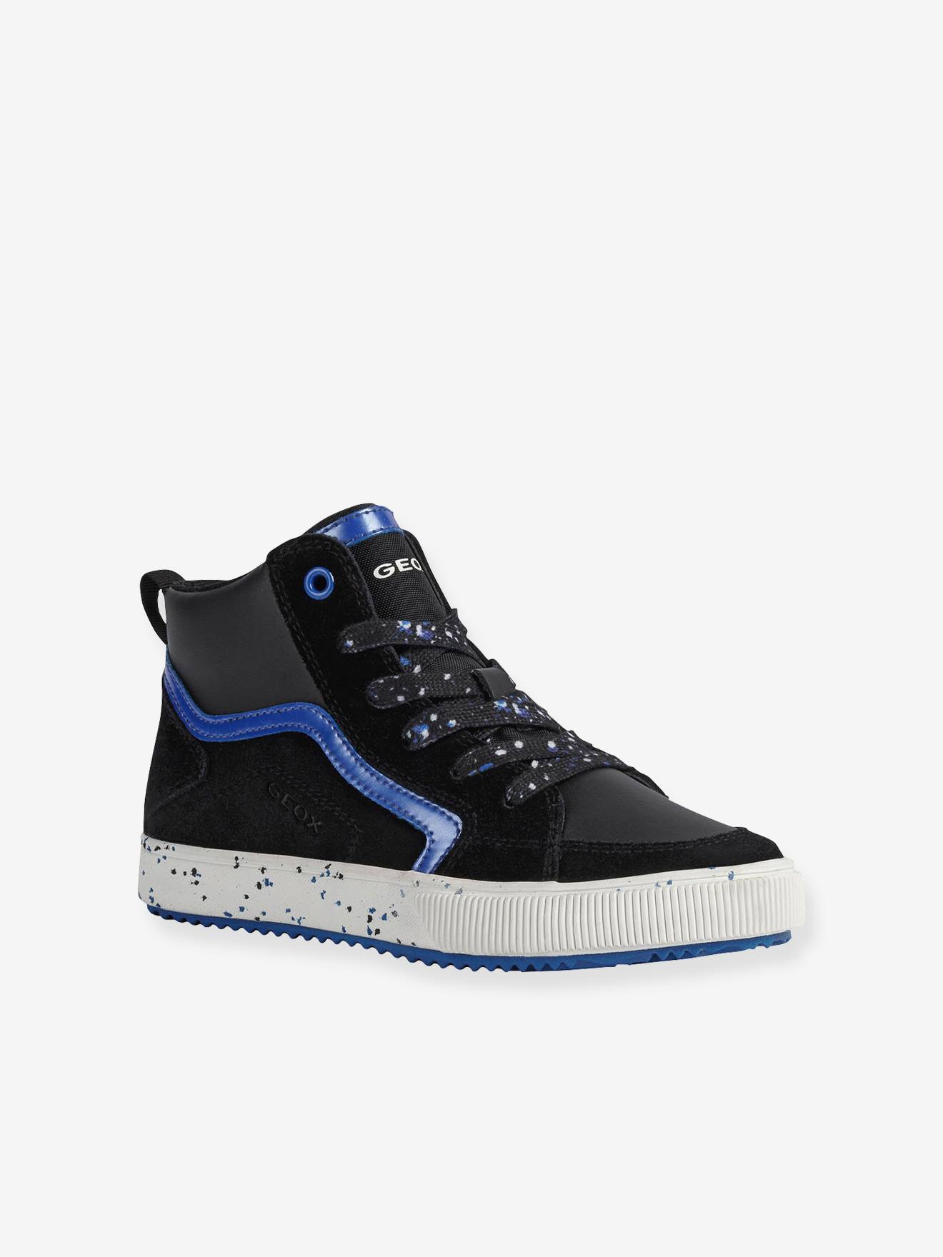 Halfhoge sneakers voor jongens J Alonisso Boy N GEOX® zwart blauw